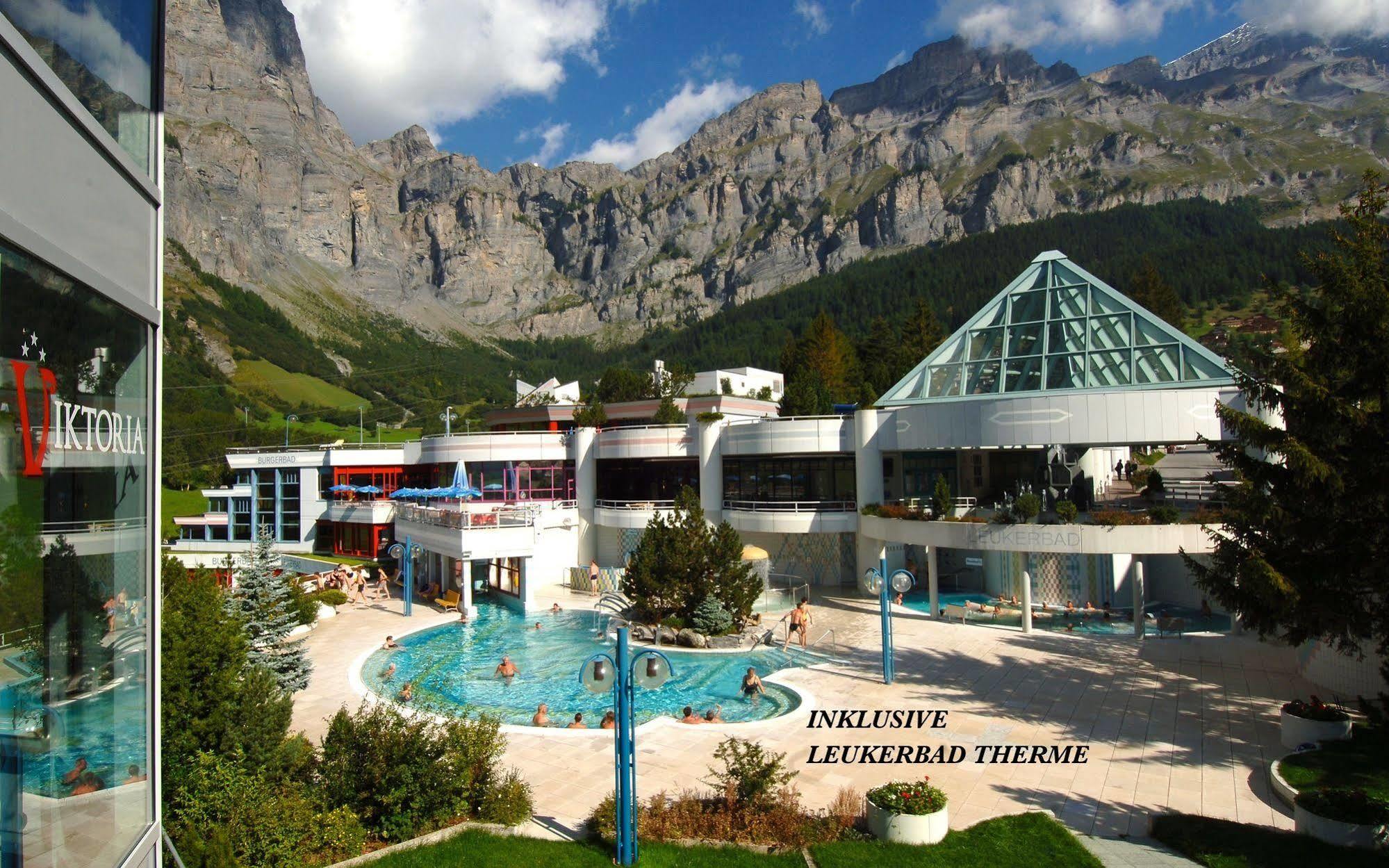 Hotel Viktoria-Leukerbad-Therme Dış mekan fotoğraf